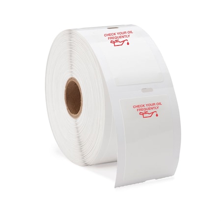 Petoskey Plastics (1 Roll/500) Generic Labels w/ Red Oil Can Image FB-P9933-45